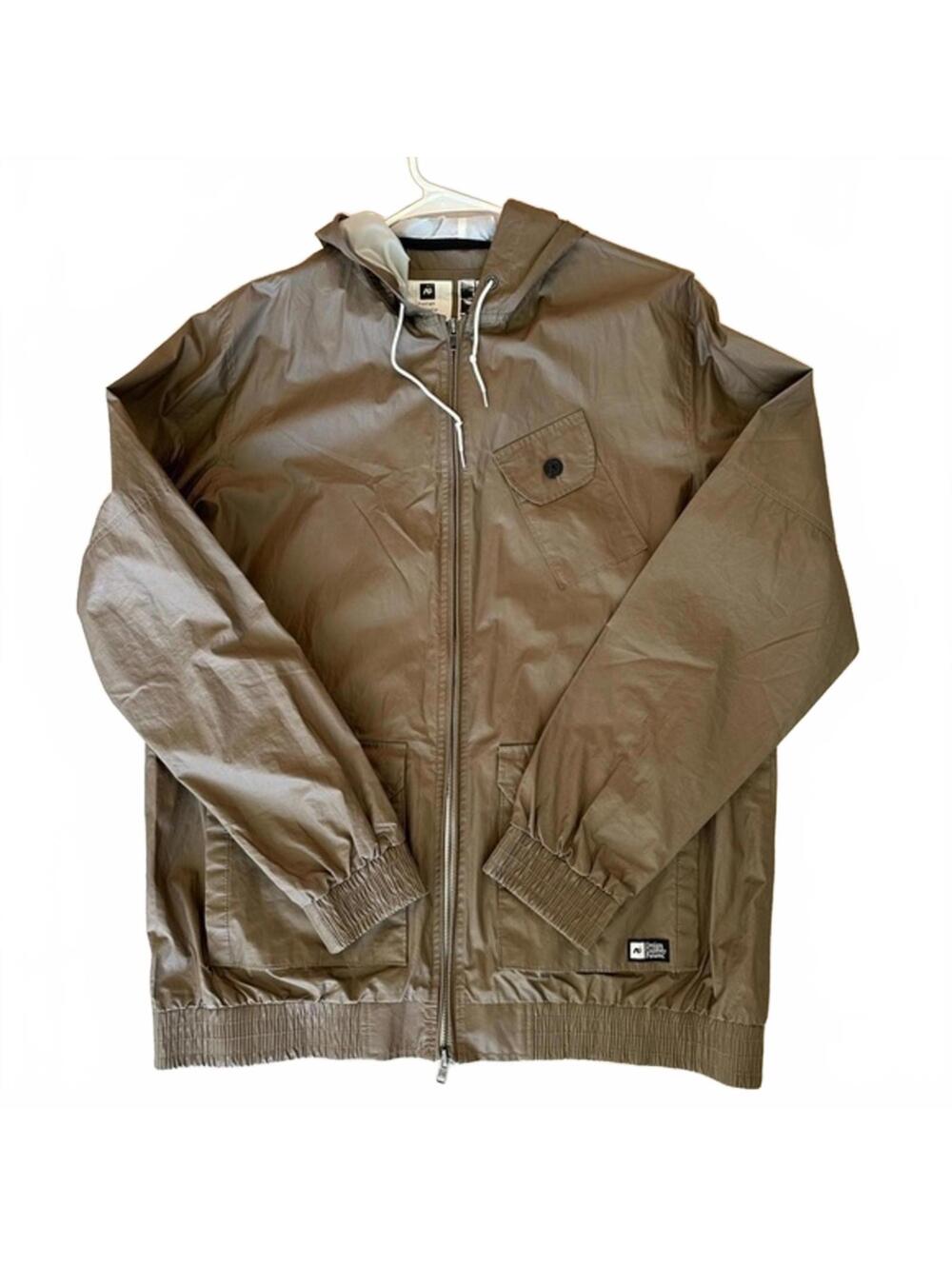 Analog 100% Cotton Zip Jacket Men’s Medium Light Brown